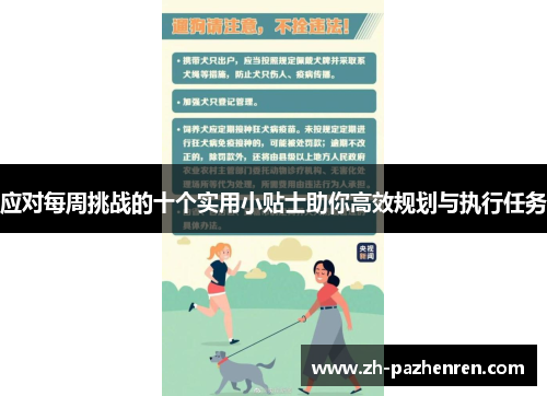 应对每周挑战的十个实用小贴士助你高效规划与执行任务