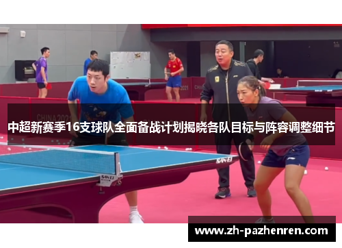中超新赛季16支球队全面备战计划揭晓各队目标与阵容调整细节