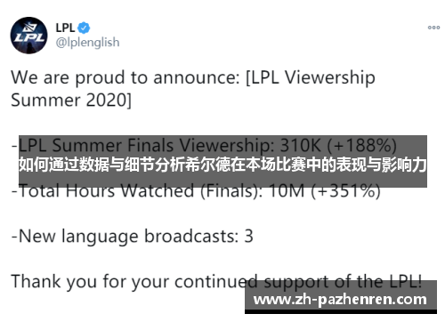 如何通过数据与细节分析希尔德在本场比赛中的表现与影响力